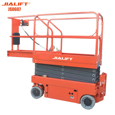 qualidade  Scissor Self Propelled Work Platform Arial Work Platform 7.8m 230kg Jialift fábrica